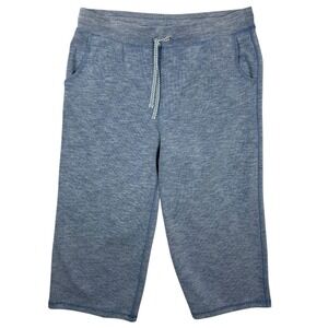 Chico's Weekend Cropped Pants Light Blue Size 2/ L Polyester/Cotton